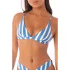 Maaji Azure Stripes Reversible Bikini Top In Multi