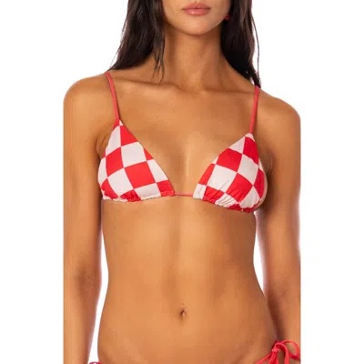 Maaji Balmy Check Bikini Top In Multi