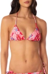Maaji Balmy Reversible Bikini Top In Multi