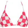 Maaji Balmy Reversible Bikini Top In Red