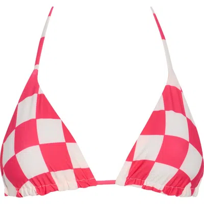 Maaji Balmy Reversible Bikini Top In Red