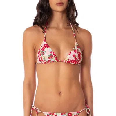 Maaji Balmy Reversible Bikini Top In Black