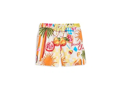 Maaji Beach Static Little Sailor Boys (toddler/little Kids/big Kids) Boy's Swimwear Light Beige : 8-10 Big In Multi