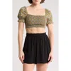 Maaji Blossom Briella Cover-up Crop Top In Multicolor