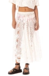 Maaji Blossom Whisper Open Knit Cover-up Pants In Pink