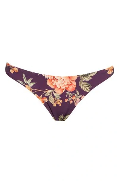Maaji Blue Delft Flowers Lisa Entero Reversible One-piece Swimsuit In Purple