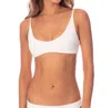 Maaji Blush Bralette Bikini Top In Zebra Frost In White