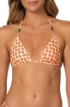 Maaji Blush Tide Balmy Triangle Bikini Top In Multi