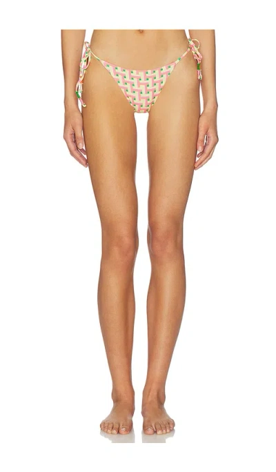 Maaji Blush Tide Sunflash Bikini Bottom In Yellow
