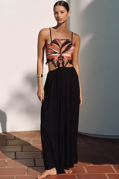 Maaji Boho Sunrise Owen Midi Dress In Black