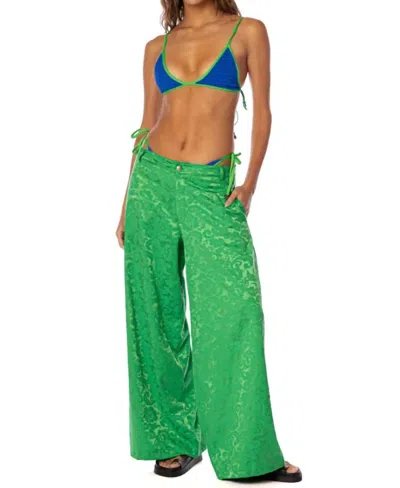 Maaji Brocade Kimchi Pants In Green
