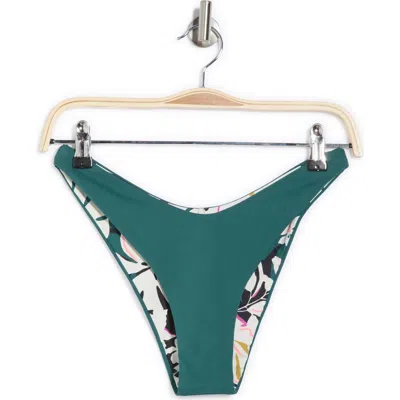 Maaji Brunswick Splendour Reversible Swim Bottoms In Green