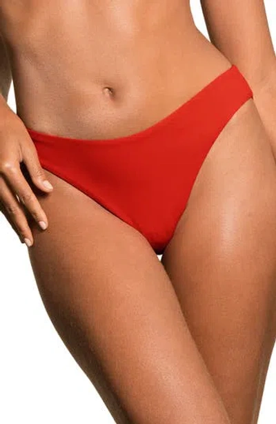 Maaji Camelia Sublimity High Rise Bikini Bottoms In Red Camelia Sublimity