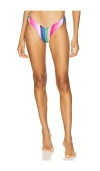 Maaji Candy Stripes Valerya Bikini Bottom In Dark Blue