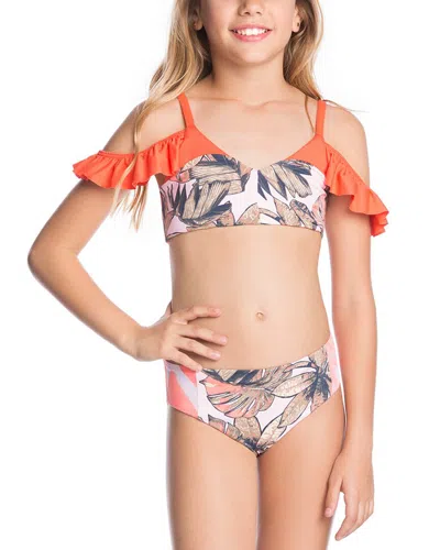Maaji Kids'  Carica Papaya 2pc Set In Pink