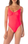 Maaji Celine Reversible One-piece Swimsuit In Pink