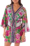 Maaji Cerise Linen Cover-up Dress In Open Yellow