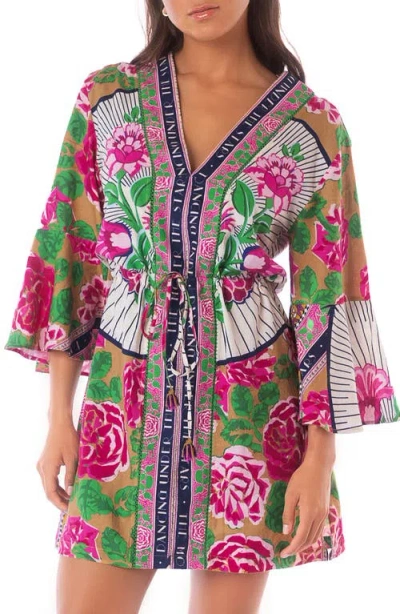 Maaji Cerice Bouquet Enjoyable Cover-up Minidress In Multi