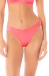 Maaji Cerise Sublimity Reversible Bikini Bottoms In Bright Pink