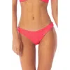 Maaji Cherry Crush Reversible Hipster Bikini Bottoms In Red