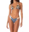 Maaji Chess Splendour Regular Rise Thin Side Bikini Bottom In Multicolor In Multi