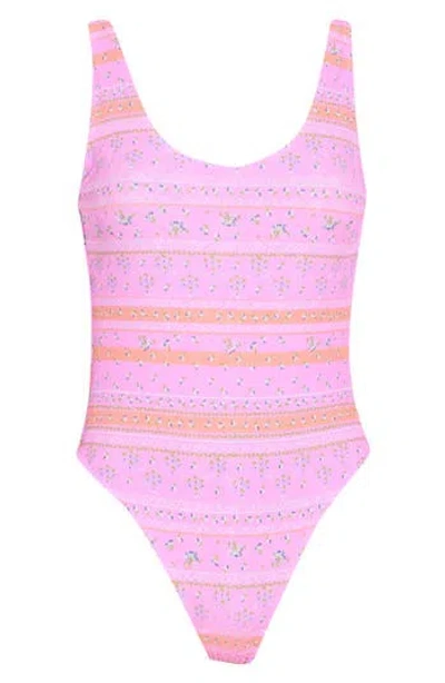 Maaji Claire Reversible One-piece Swimsuit In Brown