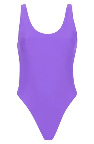 Maaji Claire Reversible One-piece Swimsuit In Purple