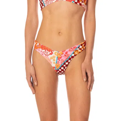 Maaji Cosmic Tropic Sunflash Splendor Reversible Bikini Bottoms In Blue