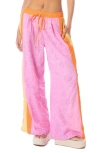 Maaji Cotton Eyelet Cover-up Pants In Bright Pink