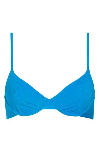 Maaji Dainty Underwire Bikini Top In Blue