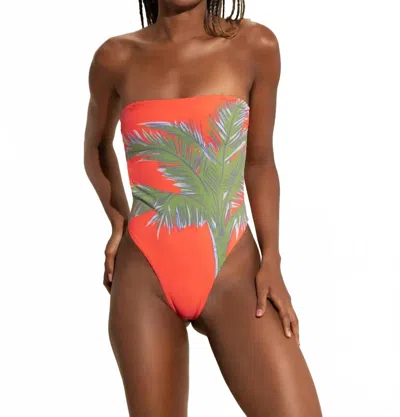 Maaji Danny One Piece In Lady Palm In Orange