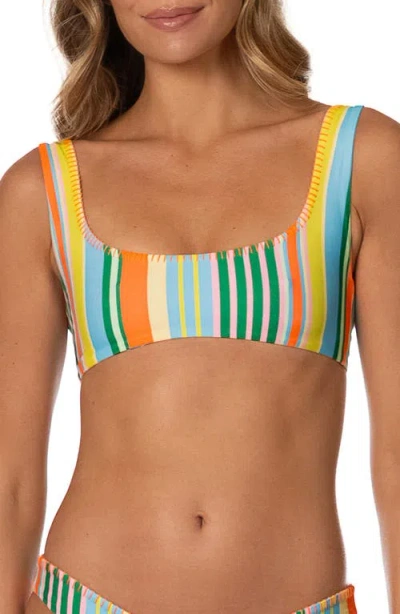 Maaji Deep Sea Lines Danna Reversible Bikini Top In Multi
