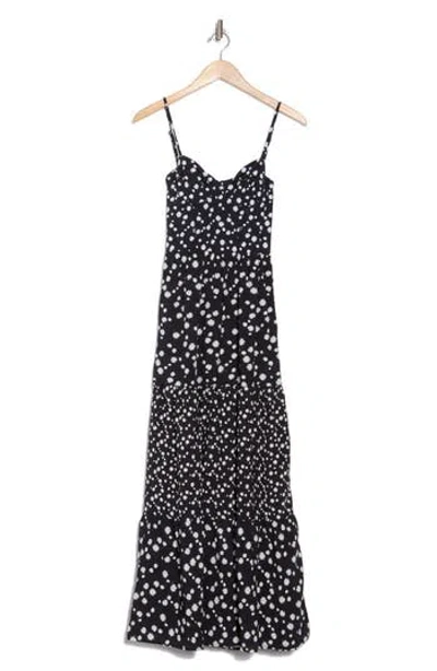 Maaji Ditsy Daisy Cover-up Maxi Dress In Black