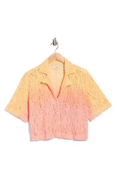 Maaji Donut Lace Shirt In Yellow