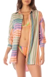 Maaji Dreambound Oversize Stripe Cover-up Shirt
