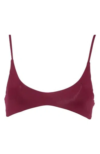 Maaji Eggplant Liberties Reversible Bikini Top In Purple