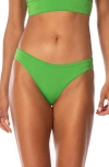 Maaji Emerald Brocade Sublimity Reversible Bikini Bottoms In Green