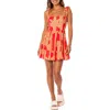 Maaji Emily Palm Print Fit & Flare Dress In Red