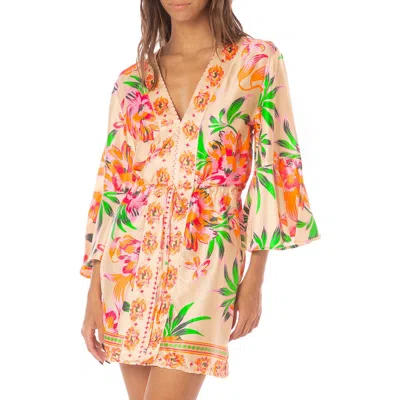 Maaji Enjoyable Cover-up Caftan In Light Beige