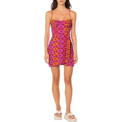 Maaji Eternal Sunset Marena Underwire Cover-up Minidress In Pink