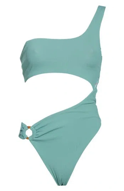 Maaji Eucalyptus Green Louise Entero Monokini One-piece Swimsuit In Verde