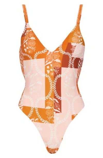 Maaji Fanni One-piece Swimsuit In Gold