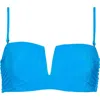 Maaji Flicker Notched Bikini Top In Blue