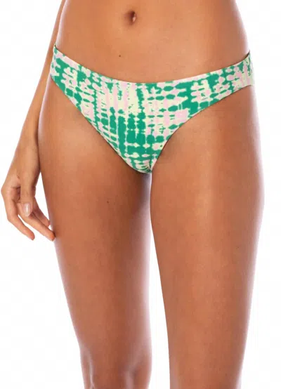 Maaji Flirt Bikini Bottom In Boho Camo In Green