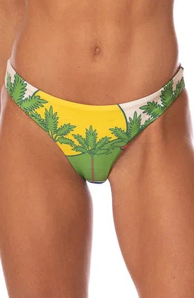 Maaji Flirt Reversible Bikini Bottoms In Multi