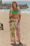 Maaji Floating Blooms Ophelia Cover-up Drawstring Pants In Multi