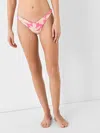 Maaji Floral Duo Splendour High Leg Bikini Bottom In Pink In Pink