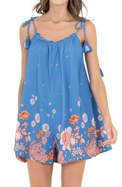 Maaji Floret Cinzia Cover-up Romper In Blue
