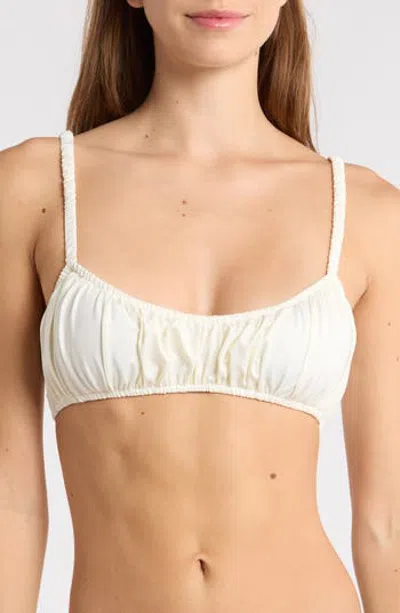 Maaji Flourish Bikini Top In White