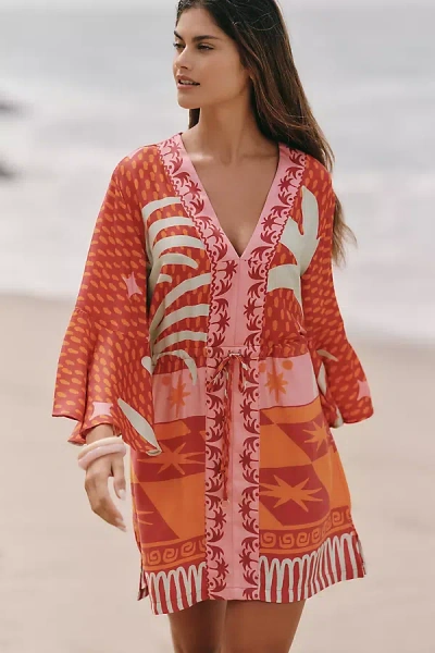 Maaji Funky Palms Enjoyable Kaftan In Multi